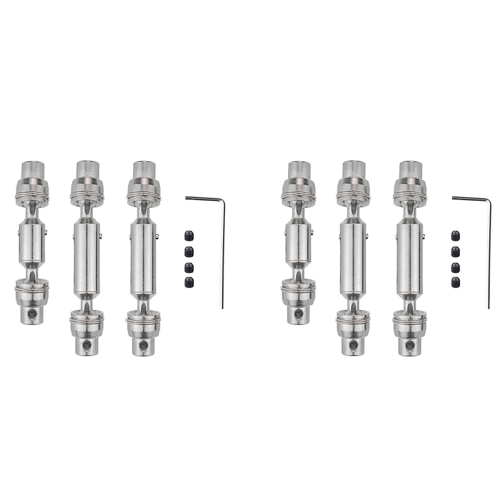 6Pcs Metal Drive Shaft Cvd For B16 B36 Q60 Q63 Q64 Mn77 Fy004 6Wd 1/16 Rc Car Upgrade Parts,1 4852794860041