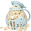 Mini Machine Safe Silicone Lid Popcorn Maker Blue 1