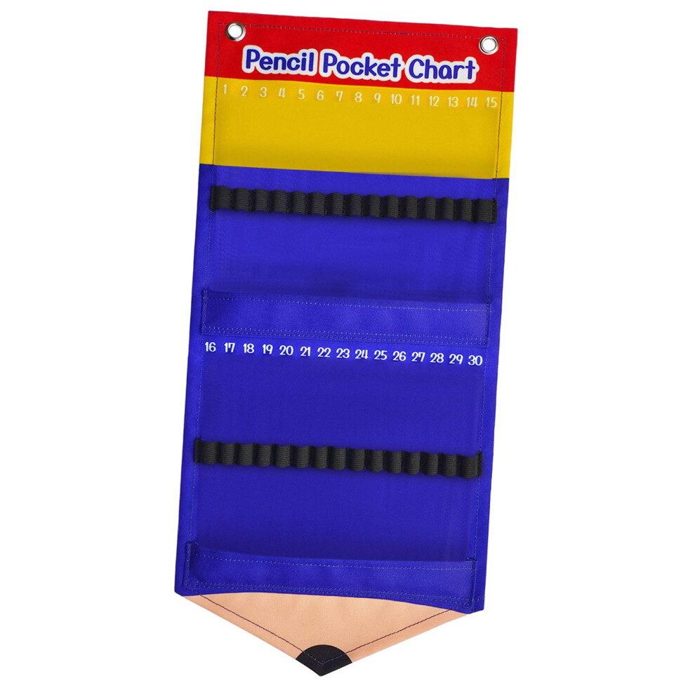 Pencil Parking Pocket Chart Holder Pencil Organizer for Kids Teachers-image-OPC-PK2BJJF-NEW
