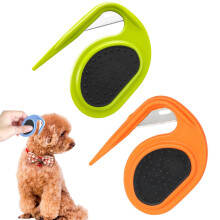 Pet Dematting Combs for Cats and Dogs, 2pcs Knotting Grooming Tool, Stainless Steel Hair Removal Brush, Shedding Comb