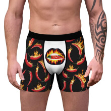 Sexy Underwear Men Boxing Shorts Schwarz M Digital Print Comfortable Adult Underwear for Everyday Wear
