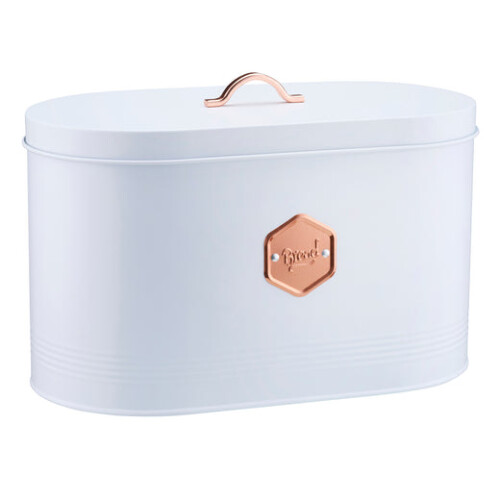 Cooks Professional Cooks Professional Bread Bin | White / Copper