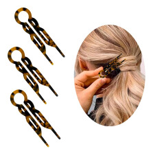 Haar Nadel 2025 Neu Lialys Haar Nadel U Form Griff Haarspangen fuer Alle Frauen Haar Stile