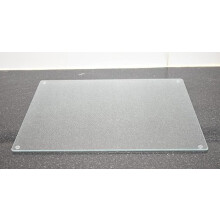 2X Tempered Clear Glass Worktop 30x52Cm
