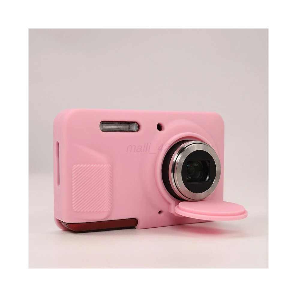 (Pink) Silicone Protective Shell Case For Kodak Pixpro Fz55 Camera Dustproof Shockproof Pink