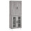 VidaXL vidaXL Highboard Sideboard Cupboard Side Cabinet Grey Sonoma Engineered Wood 2