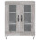 VidaXL vidaXL Highboard Sideboard Cupboard Side Cabinet Grey Sonoma Engineered Wood 8