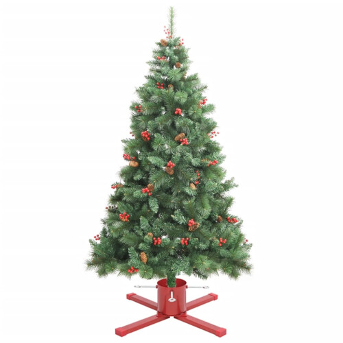 VidaXL vidaXL Christmas Tree Stand Christmas Tree Holder Christmas Tree Base Red 2