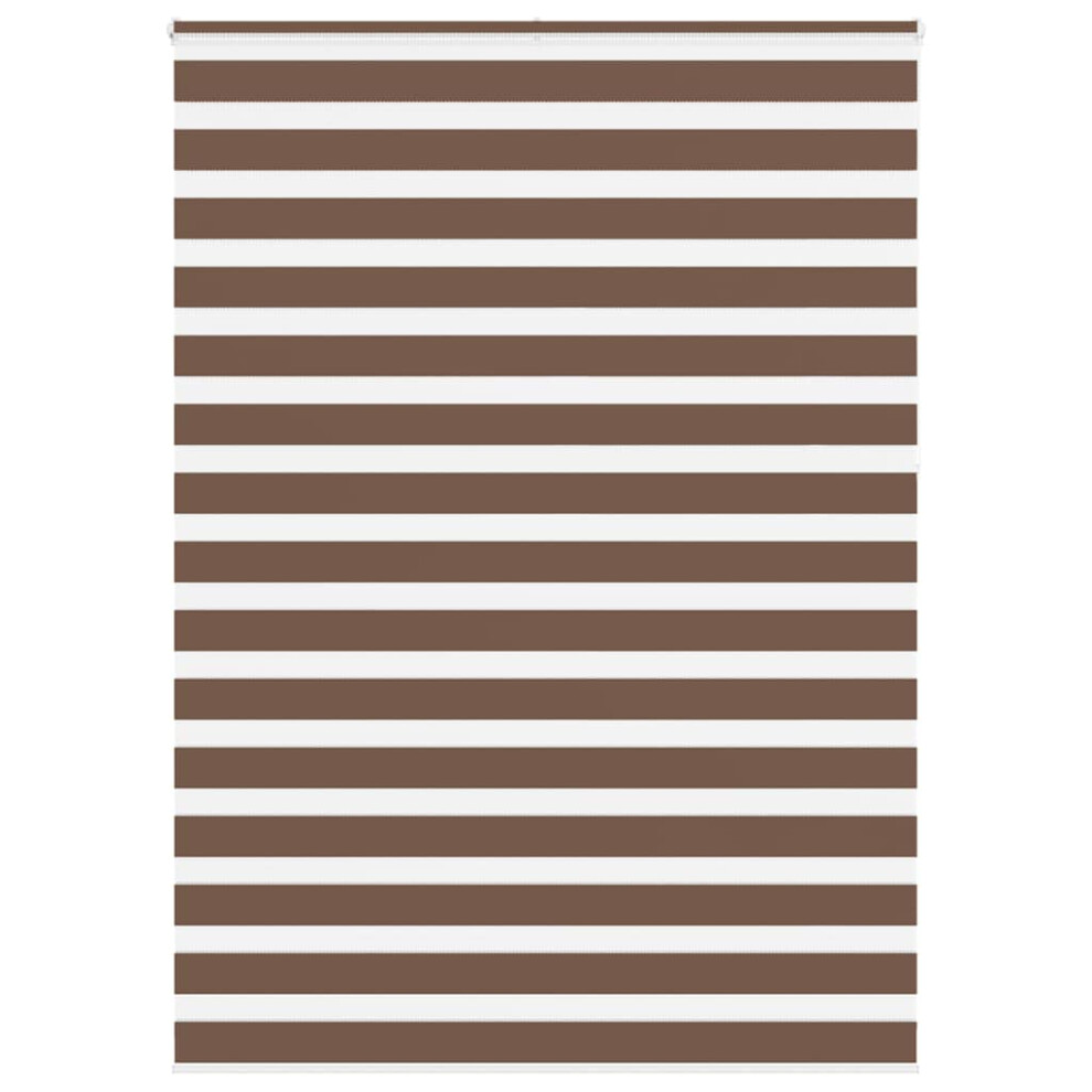 Vidaxl (Brown, 165 X 230 Cm) Zebra Blind Black 145X230 Cm Fabric Width 140.9 Cm Polyester