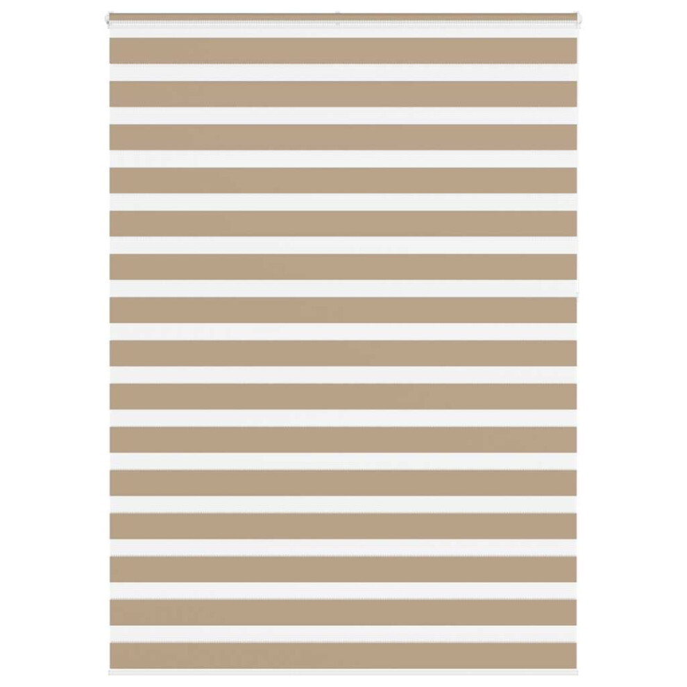 Vidaxl (Sand Brown, 165 X 230 Cm) Zebra Blind Black 145X230 Cm Fabric Width 140.9 Cm Polyester