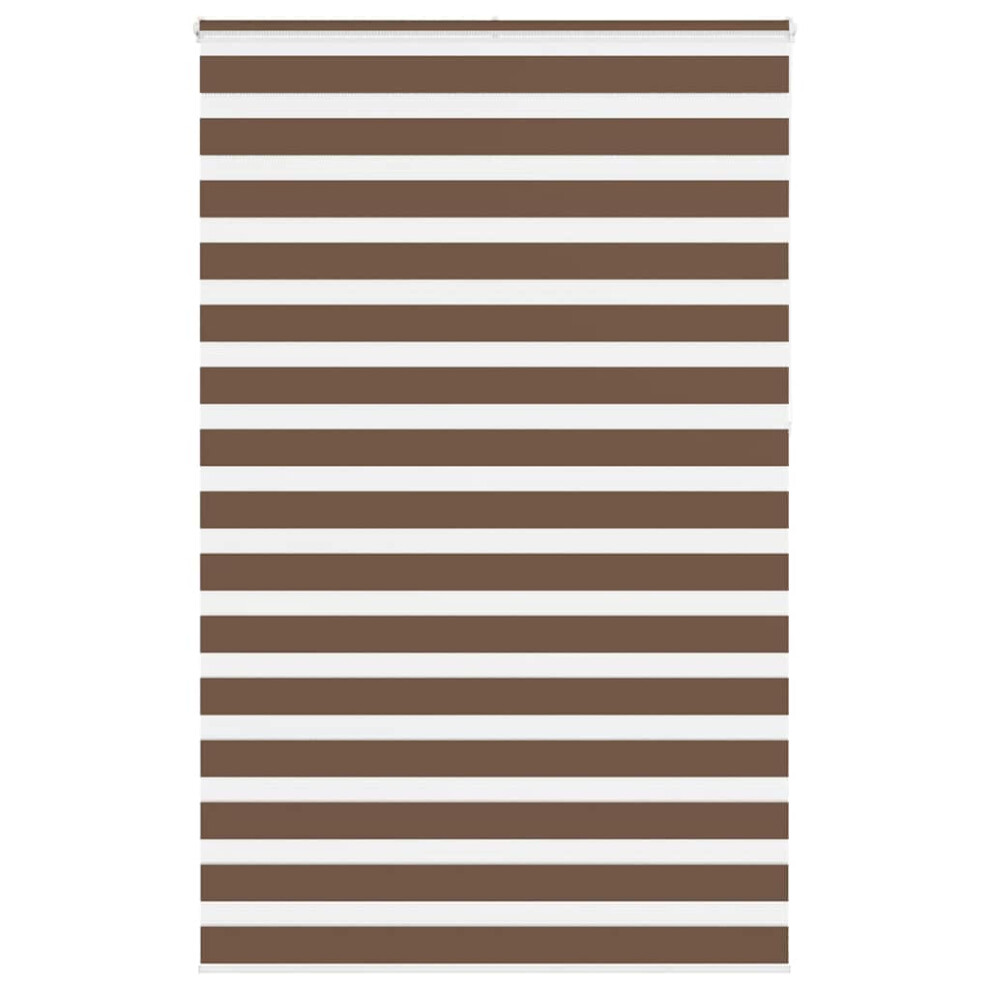 Vidaxl (Brown, 150 X 230 Cm) Zebra Blind Black 145X230 Cm Fabric Width 140.9 Cm Polyester
