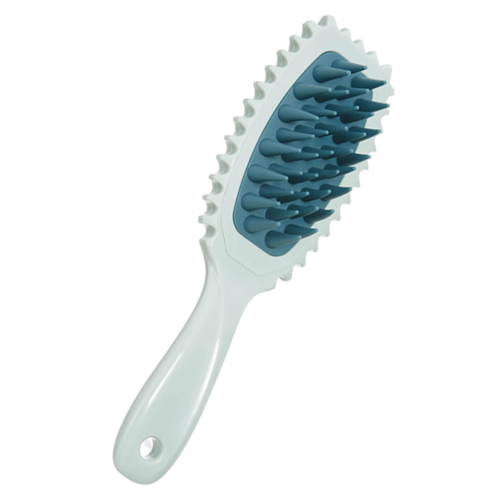 Shampoo Brush for Hair and Scalp Massage, Wet and Dry Use, Stimulates Hair Growth, Soft Silicone Bristles