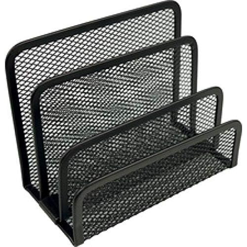 Letter Rack Black Wall-Mounted Organizer for Letters and Mail, Modern Design, Durable Material 1