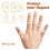(10, 6PCS) 6 Pack Oval Finger Splints Waterproof Finger Splint for Arthritis, Trigger UK 6