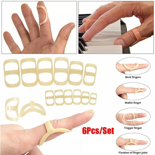 (13, 6PCS) 6 Pack Oval Finger Splints Waterproof Finger Splint for Arthritis, Trigger UK 1