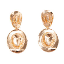 Metal Drop Earrings for Women - Contemporary Design, Hang-Style, Lightweight, Fashionable Pendant in Silver