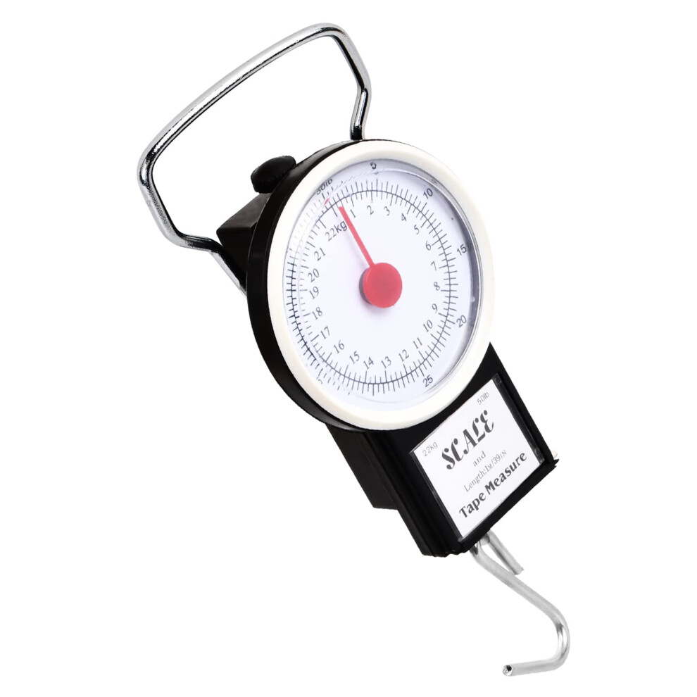 Spring Scale, Digital Luggage Scales with Hooks, Battery-Free Hanging Design, 1 m Tape Measure, 22 kg Capacity-image-OPC-PK2BPZD-NEW