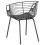 Beliani Set of 2 Dining Chairs HOBACK Metal Black 5