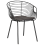 Beliani Set of 2 Dining Chairs HOBACK Metal Black 4