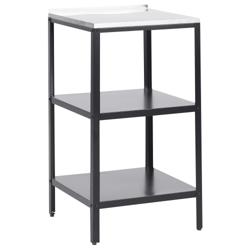 Beliani Outdoor Kitchen Island VILAMA Metal Black