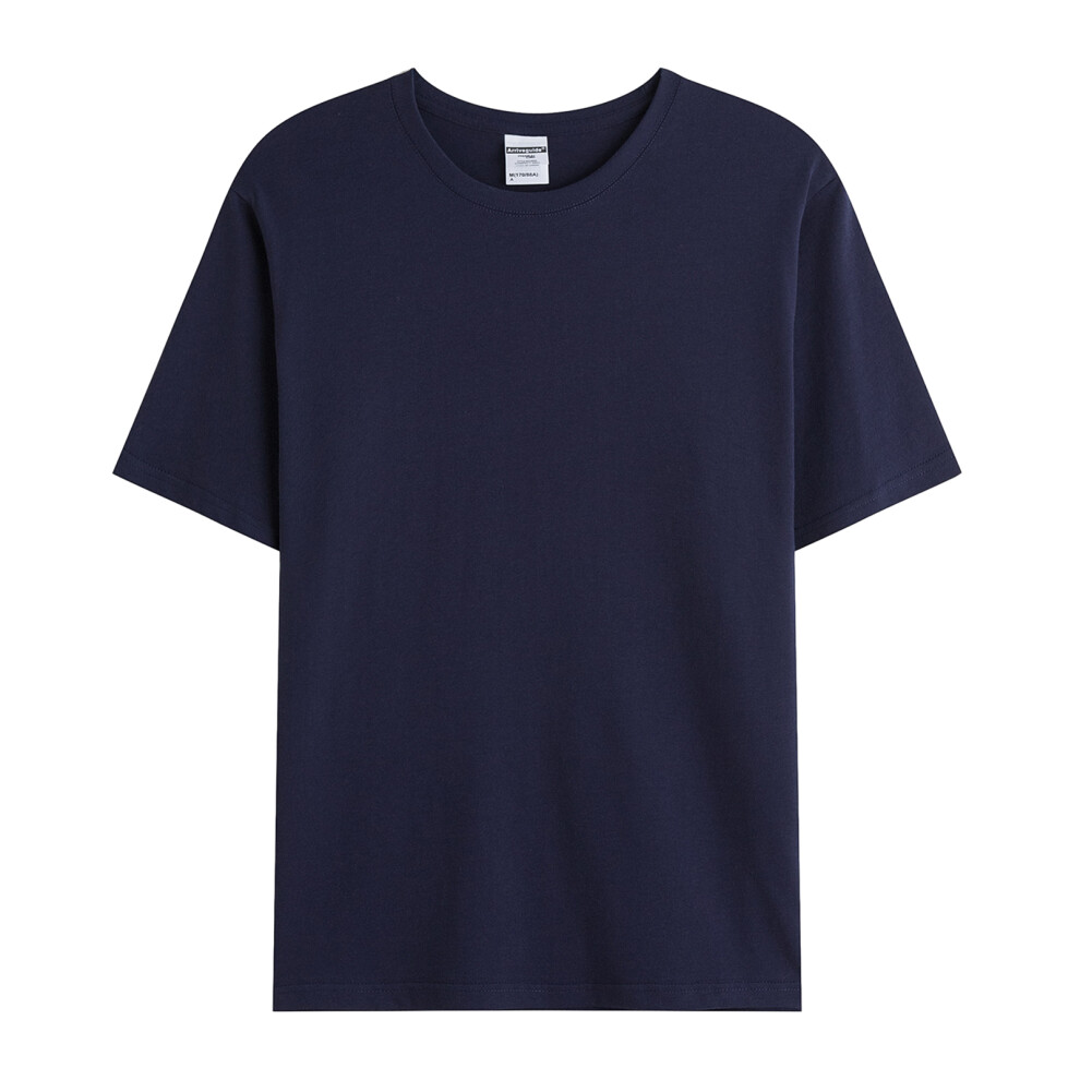 (Ink Blue, 2XL) Stylish Round Neck Menswear Stay Cool And Comfortable In Any Situation-image-OPC-PK2BQDX-NEW