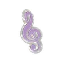 Music Note Hair Clip for Teen Girls - Cream Purple Side Hair Pins for Women and Kids, Perfect for Side Bangs