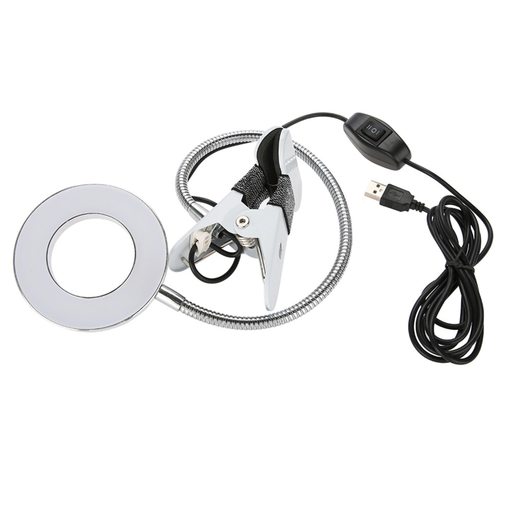 Light Make-Up Tattoo Led Lamp With Aluminum Clamp, Flexible Hose, Cold And Warm For Microblading, Eyebrow And Eyeliner Applications
