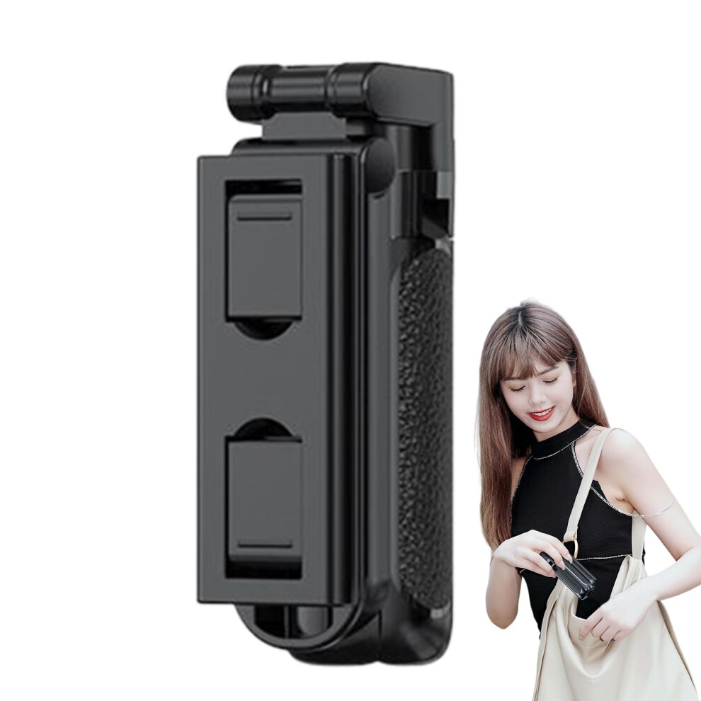 Smartphone Stativhalter Tragbarer 360-Grad Schwenk Verstellbares Kamerastativ Für Vlogs Livestreams Fotos Schwarz 6038364654038