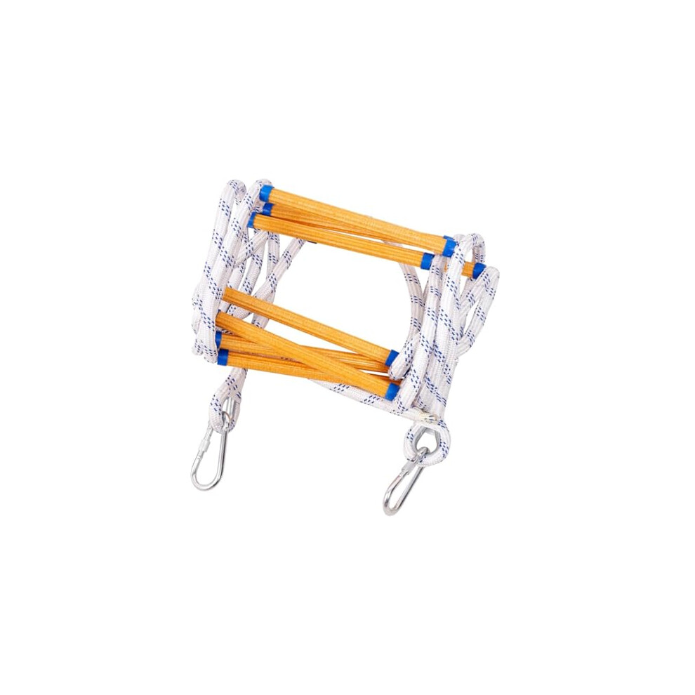 Fire Ladder, 5M Fire Escape Rope Ladder, Heavy-Duty Flame Retardant Safety Ladder With Hooks, 16Ft Reusable Emergency Ladder 6447073027796