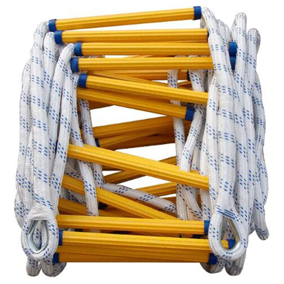 Fire Ladders Rope Ladder 5M/16Ft, Flame Retardant Safety Rope, Soft Emergency Fire Ladder For Quick Applications 6038364654335