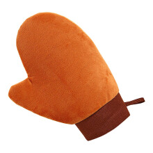 Tanning Mitt - Soft Reusable Tanner Applicator Glove for Streak-Free Sunless Lotion on Sensitive Skin, Brown