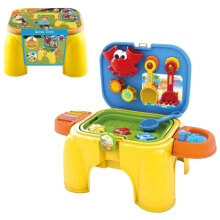Sand and Water Table for Kids, Safe Plastic Sensory Table, Portable Beach Toy for Summer, Indoor Outdoor Play