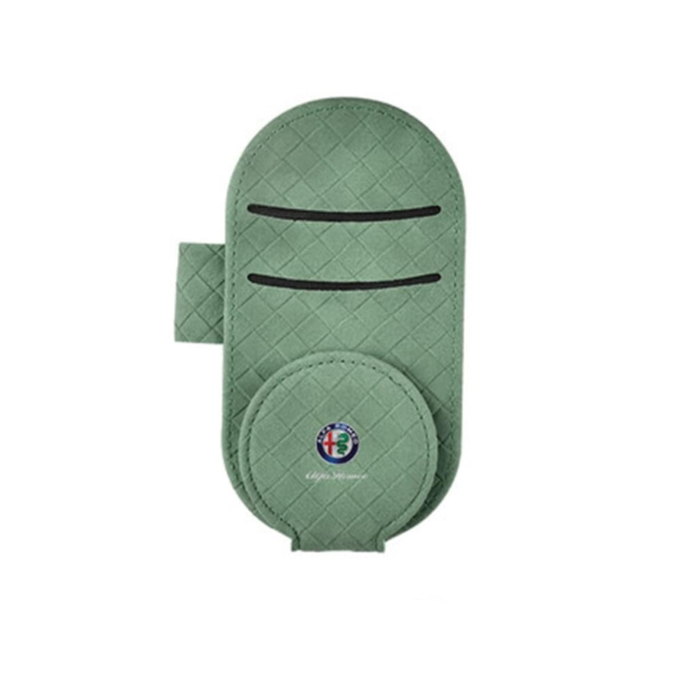 Car Sunglasses Holder For Alfa Romeo Giulia Stelvio Mito Giulietta Tonale, Multifunctional Clip For Sun Visor Accessories Green 6947110517667