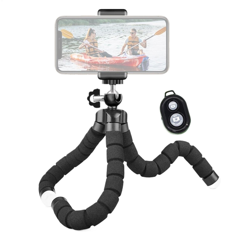 Tripod For Smartphone, 360 Degree Rotatable Mini Octopus Phone Holder, Adjustable Flexible Tentacle Tripod, For Vlogging Black 6482260019871
