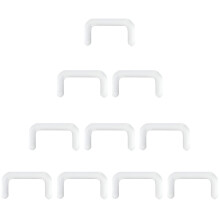 Clear Piercing Retainer 1.2 mm 16g U-Shaped Acrylic Nose Septum Rings Set Transparent Plug Jewelry Kit for Work Surgery Pack of 20