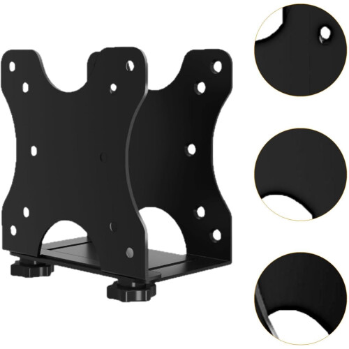 Mini PC Holder Under Desk Mount for Thin Client and Gaming PC, Fits Most Models, Durable Material, Space-Saving Design 2
