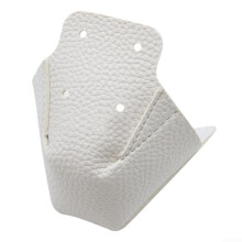 Inlineskate Zehenschutz 2-Pack, Premium Leather Protectors for Effective Scratch Protection, White Color