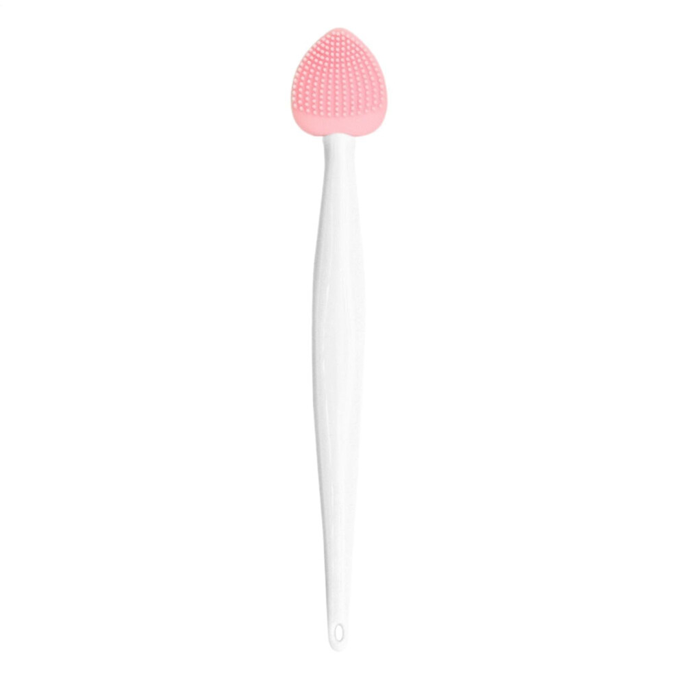 Silicone Nose Cleansing Brush for Pore Cleaning, Double-Sided Facial Scrubber Tool, Portable Travel Size, Blackhead Remover