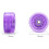 Improved Elastic Roller Skate Wheels 58x32mm 82A Purple for Double Row Skates, 8-Pack 3