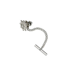 Gold Tone Tie Clip with Fixed Pin Buckle, Small Collar Pin Decoration, Elegant Accessory for Men