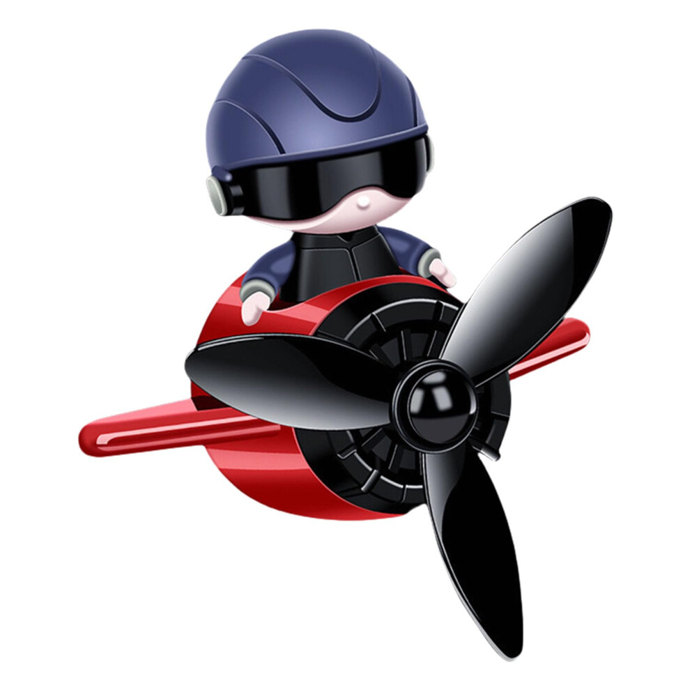 Cartoon Car Air Freshener Clip With Rotating Propeller, Aromatic Vehicle Accessories, Universal Fit, Fun Design 6038364657381