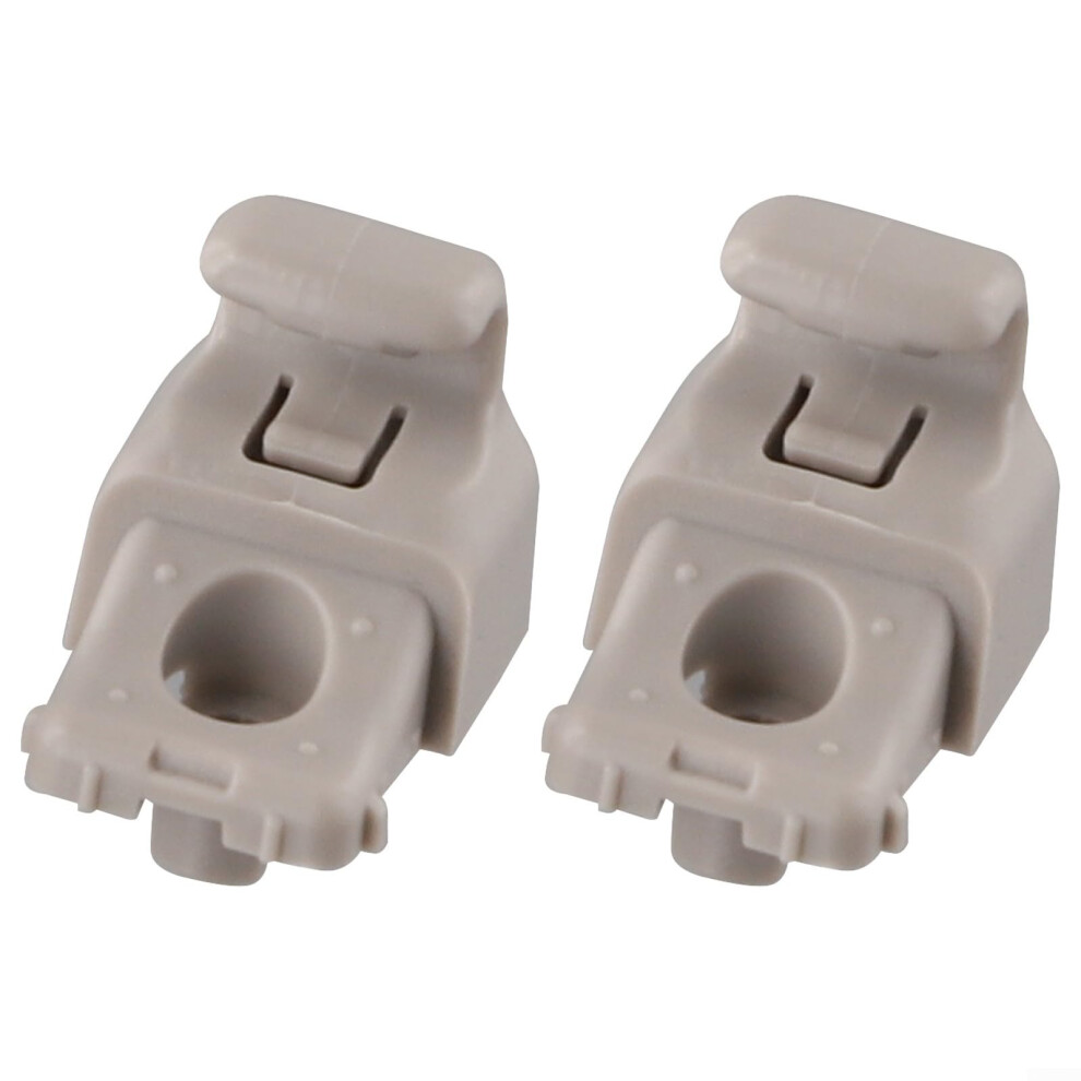 Abs Material Sunshade Clip Set For Tesla Model 3 2017-2020 With Left And Right Hooks Oem Reference 113099300A Gray 6447073031861