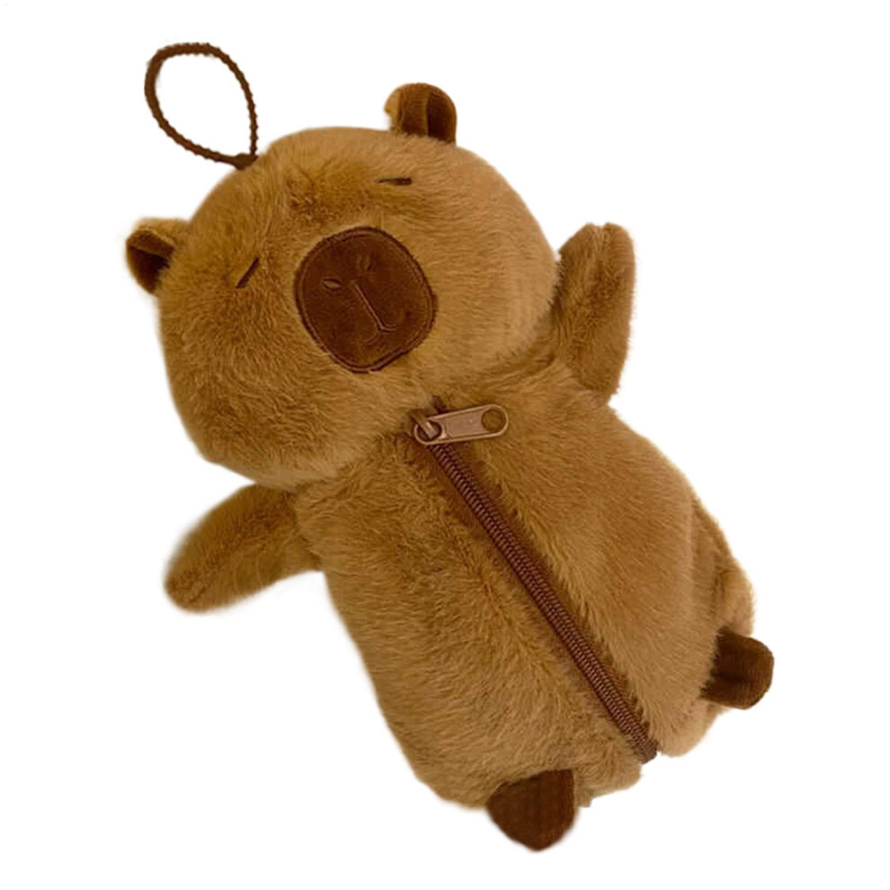 Capybara Makeup Bag - Cute Cartoon Pencil Pouch Case, 9.45 Inches Zipper Storage Box for Pens, Pencils, and Stationery Organization