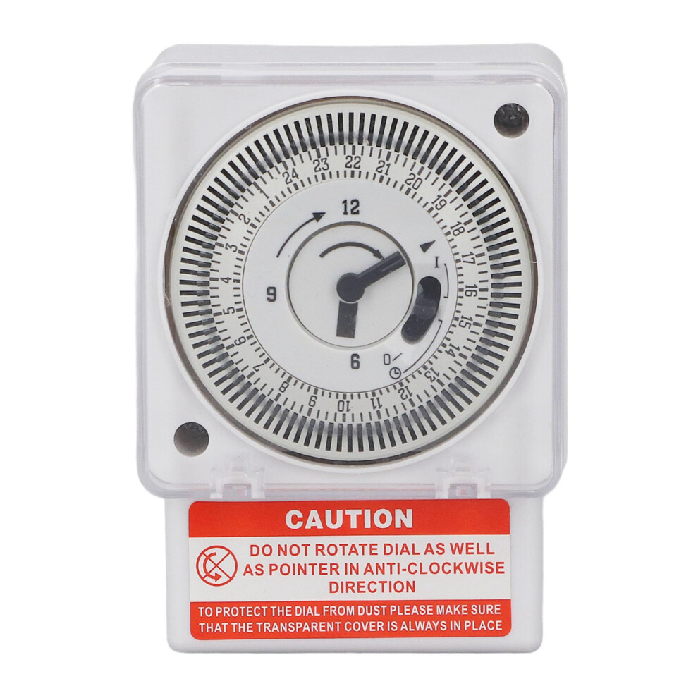 Mechanical Timer 220V Analog 24 Hour Din Rail Timer Switch 90 Segments For Lamps Water Heaters Irrigation Systems 6447073032851