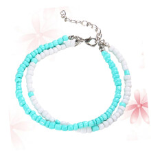 Foot Chain Anklet Women Decorative Adjustable Silver Plated Anklet Jewelry for Summer Fashion
