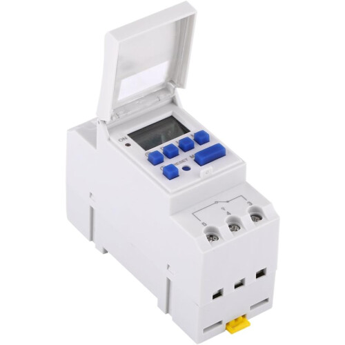 DIN Rail Timer Digital LCD 12V Programmable Weekly Electronic Timer for Industrial Automation Control 1