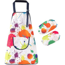 Kinder-Kunstschürzen-Set Mit 2 Abnehmbaren Ärmeln, Wasserdichter Mal-Und Bastelschürze Für Kinder In Verschiedenen Größen