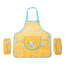 Children's Painting Aprons Waterproof Adjustable Craft Apron for Kids and Teens, Gelb Color, Ideal for Baking and Art Projects