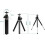 Flexible Mini Tripod with 2 Sections for Projector Camera, Adjustable Height, Silver Color, Lightweight Design 5