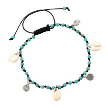 Chic Boho Anklet for Women, Creative Pendant Design, Retro Summer Ankle Jewelry, Adjustable Length, Unique Accessory